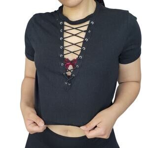 Whimsical Goth  Women's  Crop Top Medium